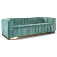 Marlon Mint Velvet Sofa