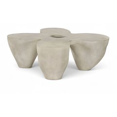 Fiore Beige Concrete Indoor/Outdoor Coffee Table