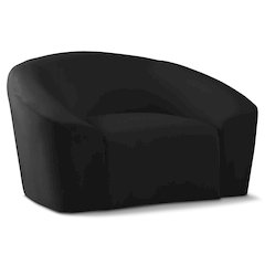 Riley Black Velvet Chair