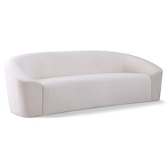 Riley Cream Velvet Sofa
