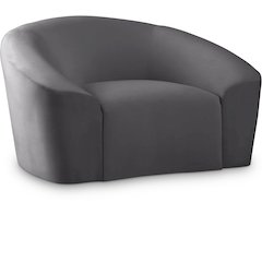 Riley Grey Velvet Chair