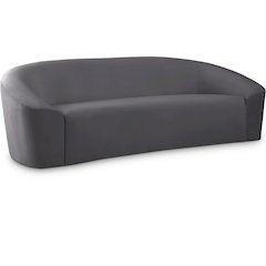 Riley Grey Velvet Sofa