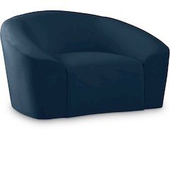 Riley Navy Velvet Chair
