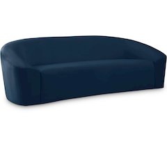 Riley Navy Velvet Sofa