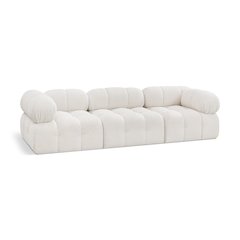 Ames Cream Boucle Fabric Modular Sofa