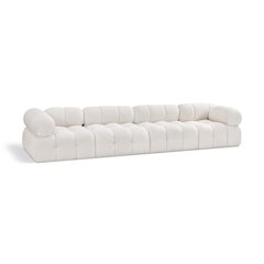 Ames Cream Boucle Fabric Modular Sofa