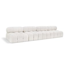 Ames Cream Boucle Fabric Modular Sofa