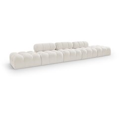 Ames 170" Cream Boucle Fabric Upholstered 5pc. Modular Sofa