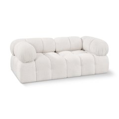 Ames Cream Boucle Fabric Modular Sofa