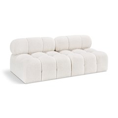 Ames Cream Boucle Fabric Modular Sofa