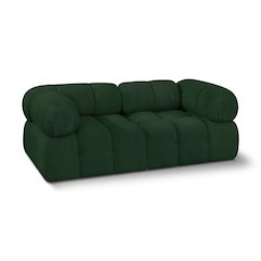 Ames Green Boucle Fabric Modular Sofa