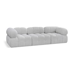 Ames Grey Boucle Fabric Modular Sofa