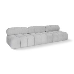 Ames Grey Boucle Fabric Modular Sofa