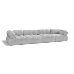 Ames Grey Boucle Fabric Modular Sofa