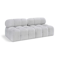 Ames Grey Boucle Fabric Modular Sofa