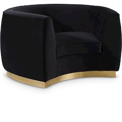Julian Black Velvet Chair