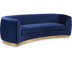 Julian Navy Velvet Sofa