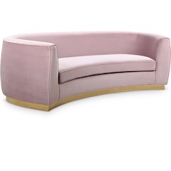 Julian Pink Velvet Sofa