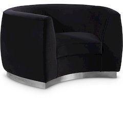 Julian Black Velvet Chair