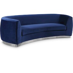Julian Navy Velvet Sofa