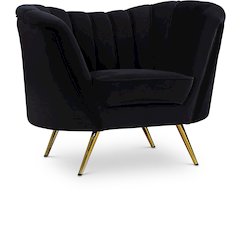Margo Black Velvet Chair