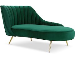 Margo Green Velvet Chaise