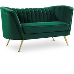 Margo Green Velvet Loveseat