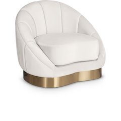 Shelly Cream Velvet Chair