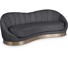Shelly Grey Velvet Sofa