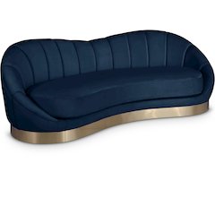 Shelly Navy Velvet Sofa