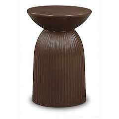 Opani Brown Concrete Indoor/Outdoor End Table