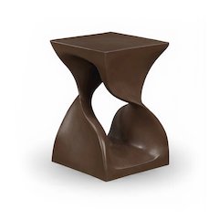 Jula Brown Concrete Indoor/Outdoor End Table