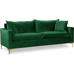 Naomi Green Velvet Sofa