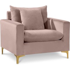 Naomi Pink Velvet Chair
