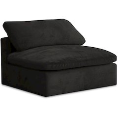 Cozy Black Velvet Chair