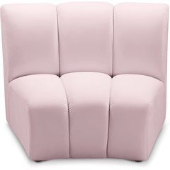 Infinity Pink Velvet Modular Chair