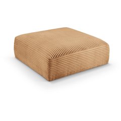Shaggy Saddle Corduroy Performance Fabric Ottoman