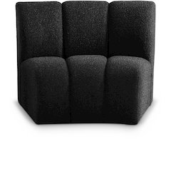 Infinity Black Boucle Fabric Modular Chair