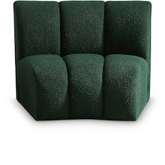 Infinity Green Boucle Fabric Modular Chair