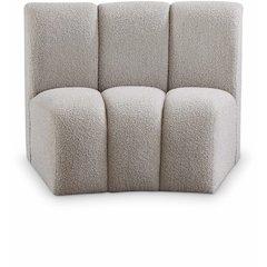 Infinity Brown Boucle Fabric Modular Chair