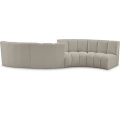 Infinity Brown Boucle Fabric 4pc. Modular Sectional