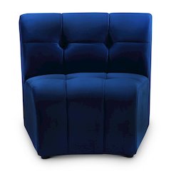 Limitless Navy Velvet Modular Chair