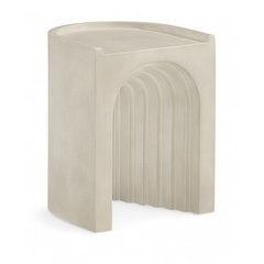 Avenda Beige Concrete Indoor/Outdoor End Table