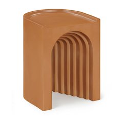 Avenda Terracotta Concrete Indoor/Outdoor End Table