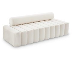 Melody Cream Velvet Sofa