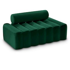 Melody Green Velvet Loveseat