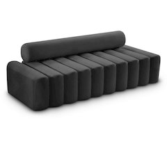 Melody Grey Velvet Sofa