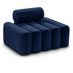 Melody Navy Velvet Chair