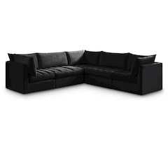 Jacob Black Velvet Modular Sectional