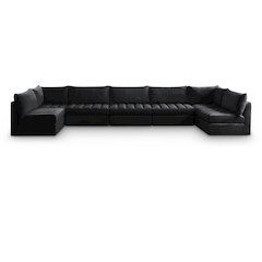 Jacob Black Velvet Modular Sectional